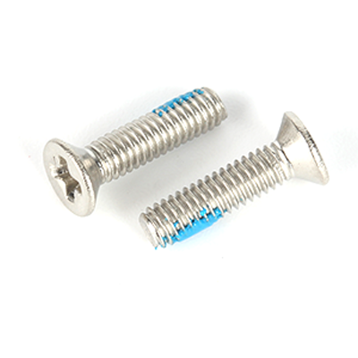 304不銹鋼鎖緊膠NYLOK藍十字槽#1沉頭螺釘Q/DM-A-2012